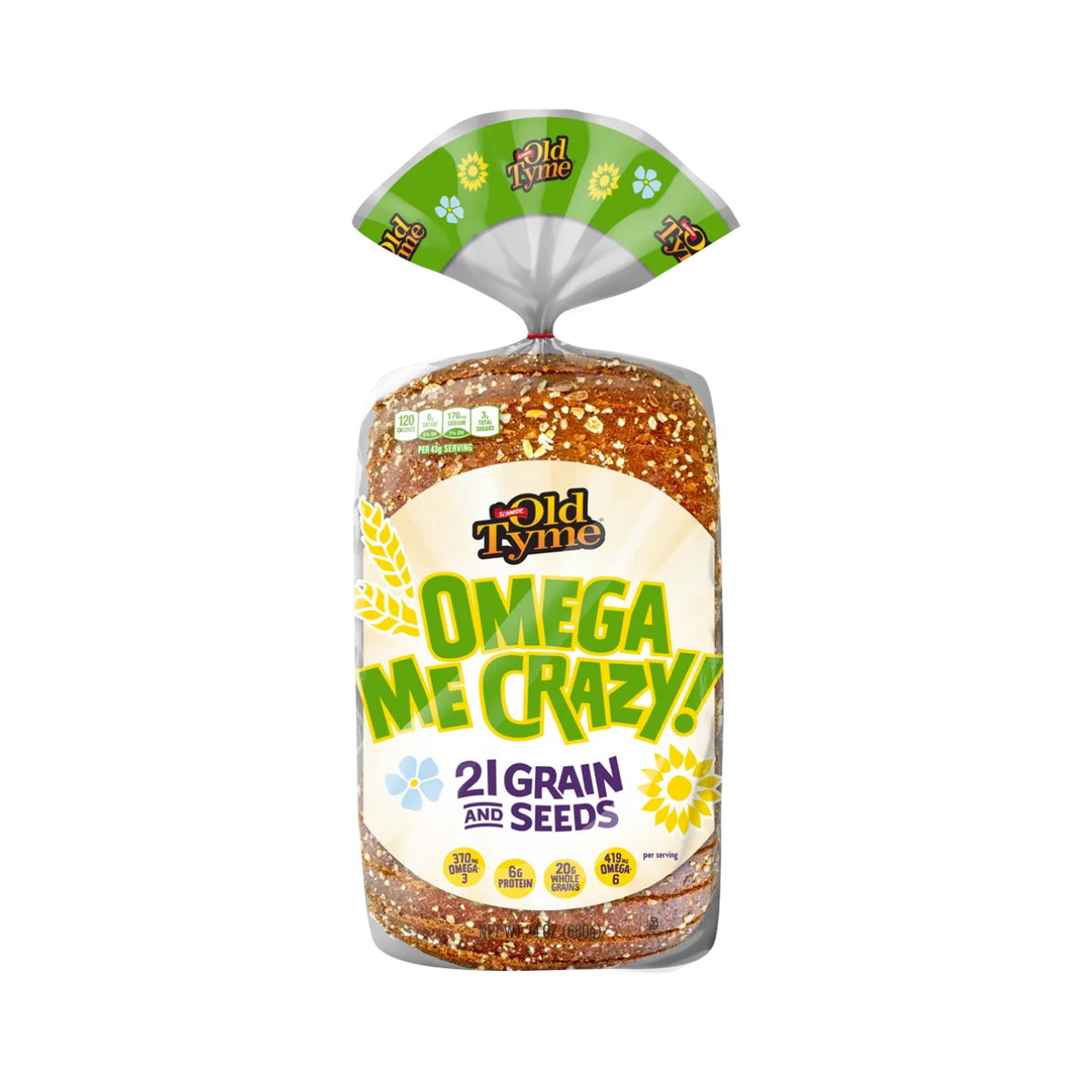 Omega Me Crazy! 21 Grain & Seeds Bread