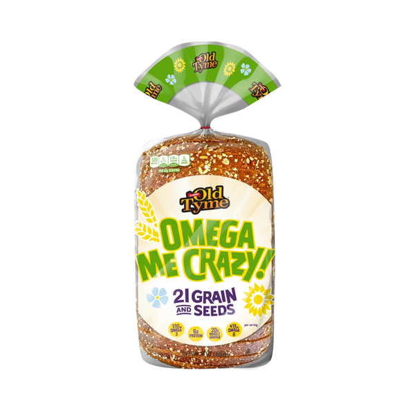 Omega Me Crazy! 21 Grain & Seeds Bread