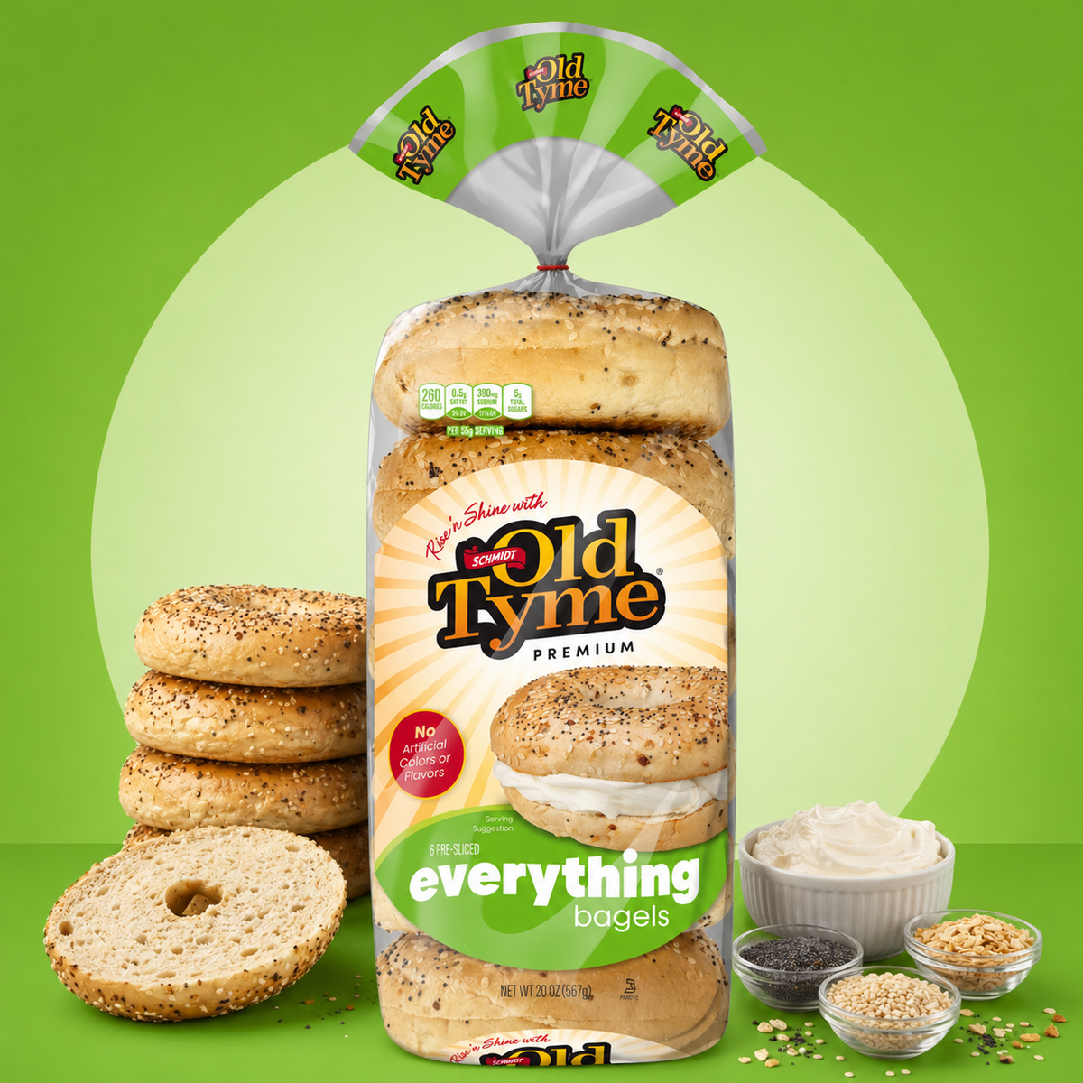 Old Tyme Premium Everything Bagels