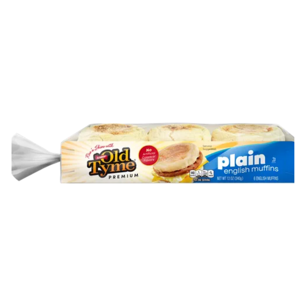Old Tyme Premium Plain English Muffins