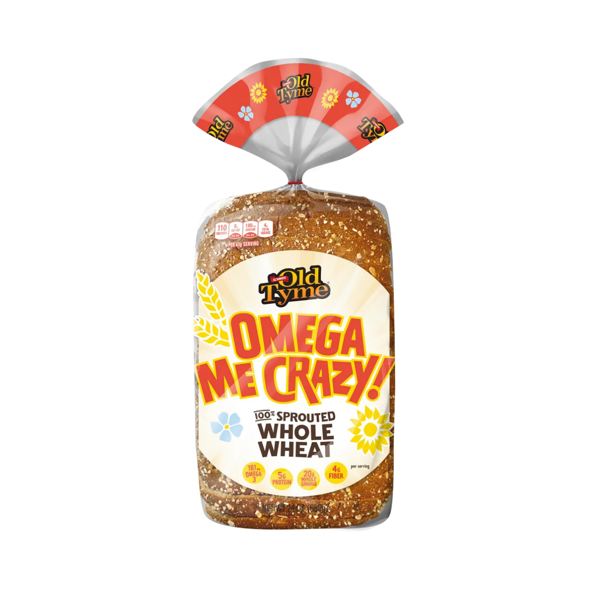 Omega Me Crazy! 100% Sprouted Whole Wheat